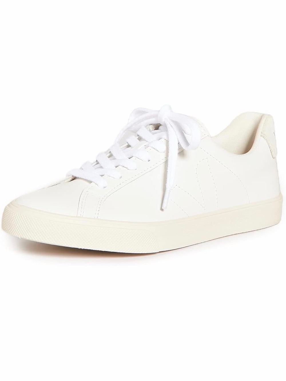 Veja White Leather Low-Top Sneakers Women
